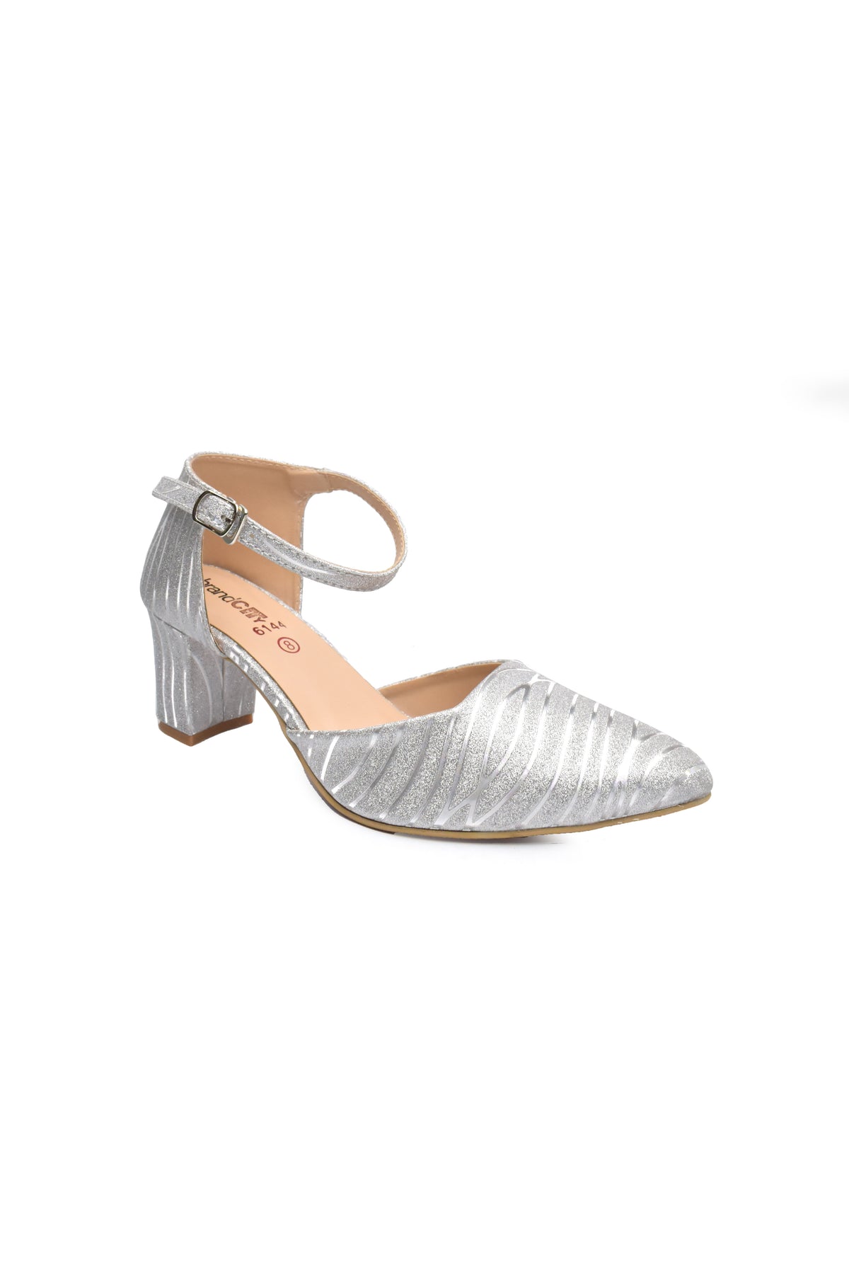 WOMEN SILVER COURT SHOES LADY99