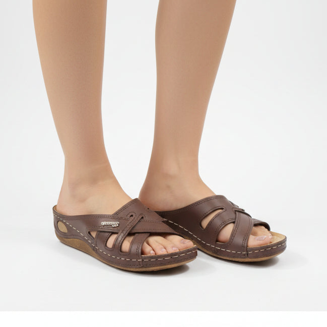 WOMEN BROWN COMFORT WEAR MONA53