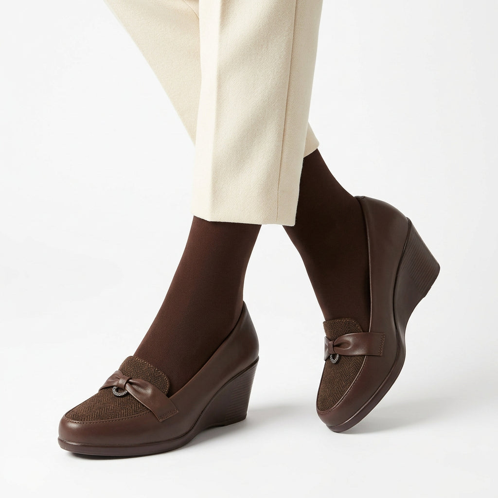 Women BROWN Court Shoes Lady253