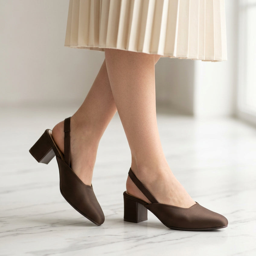WOMEN BROWN COURT SHOES T841