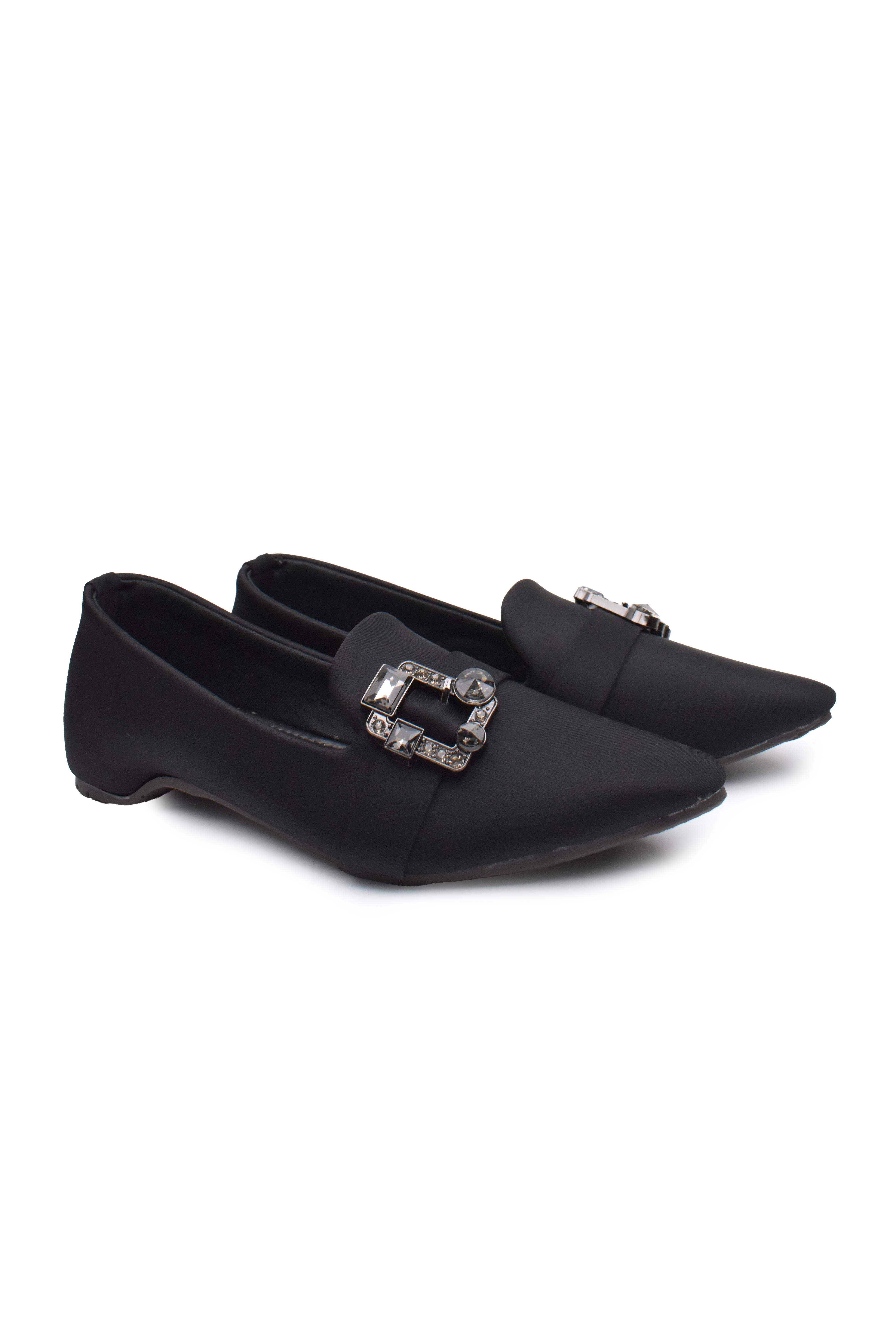 WOMEN BLACK COURT SHOES LADY138