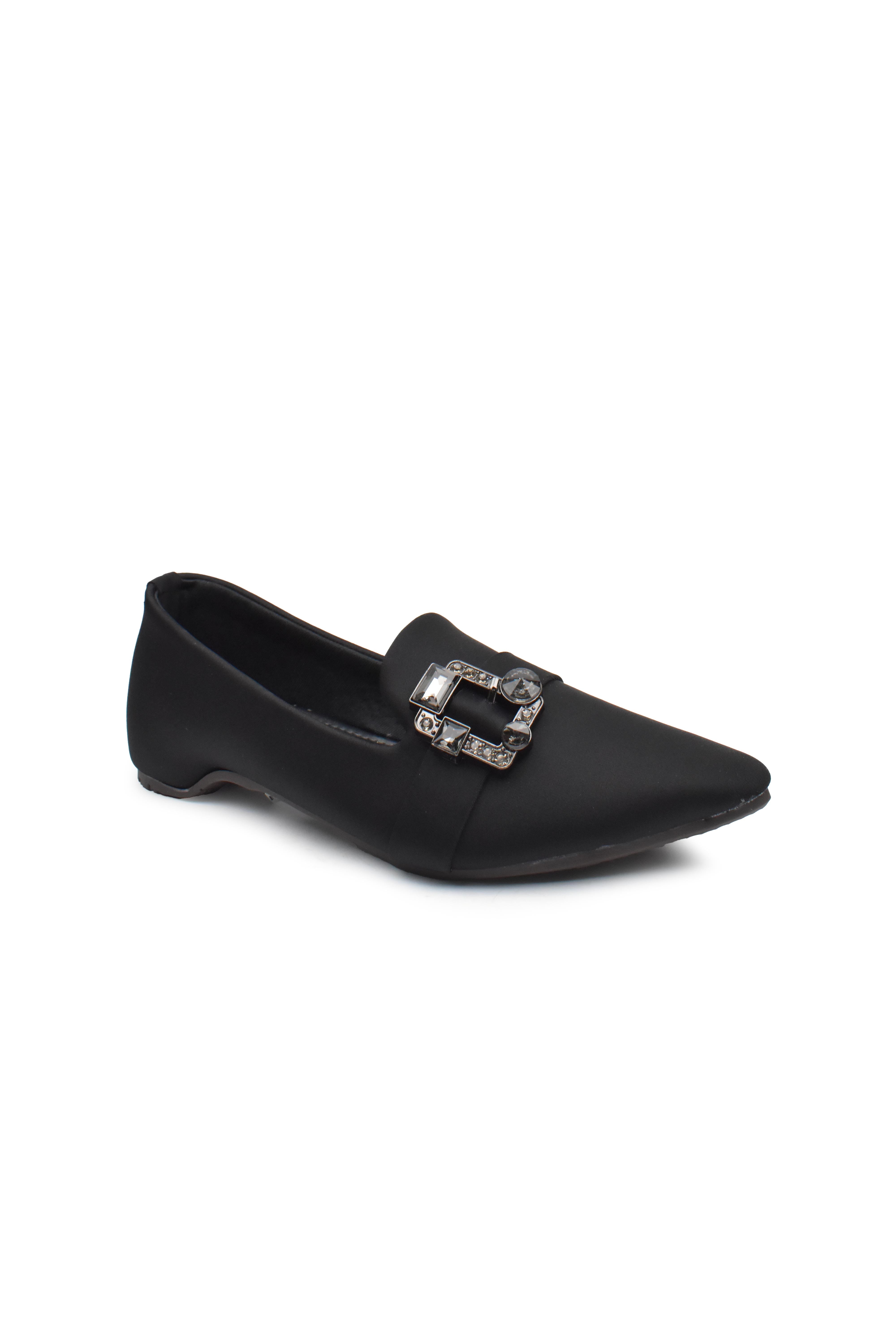 WOMEN BLACK COURT SHOES LADY138